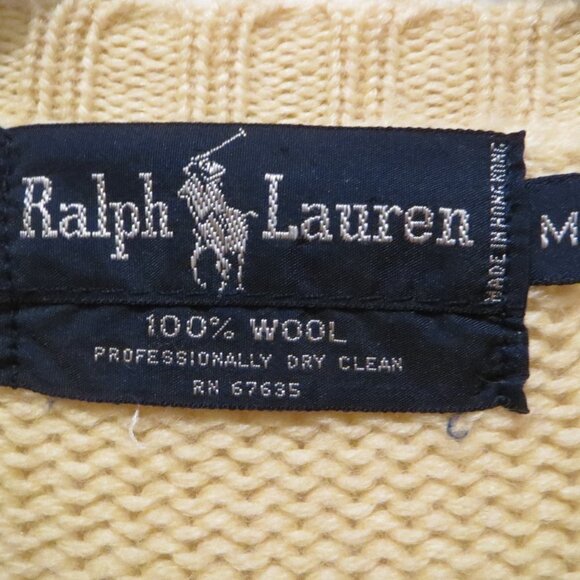 Vintage 100% Wool Ralph Lauren Women's Hunting Shooting Sweater Size Medium - Picture 5 of 9